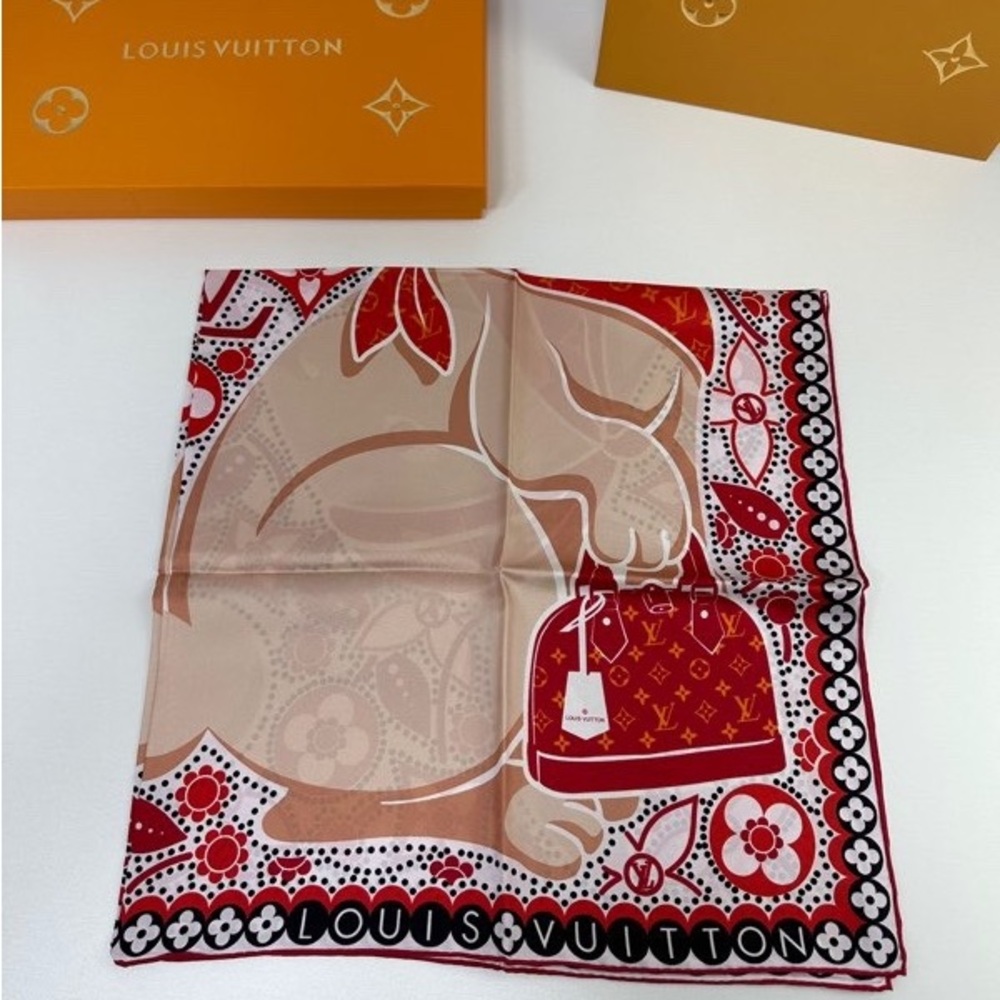Louis Vuitton Logo Pattern Scarf - Picture 6 of 7